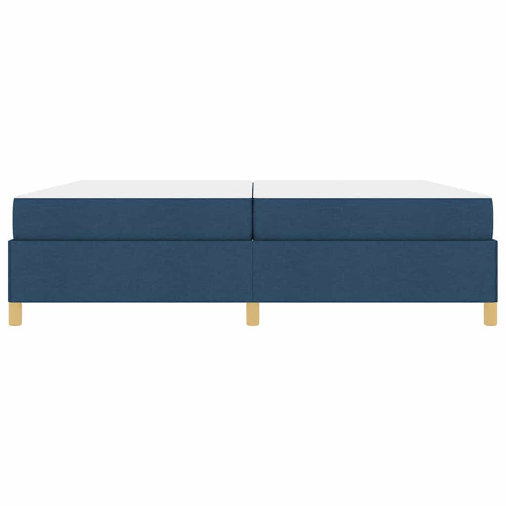 Sengestel med madras Blå 200 x 200 cm Stof