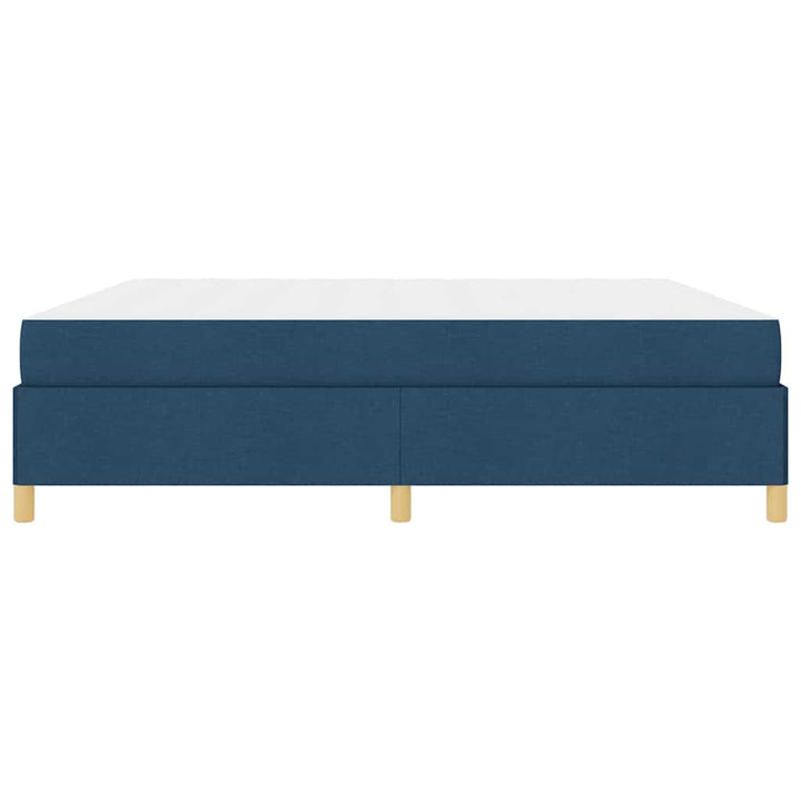Sengestel med madras Blå 200 x 200 cm Stof
