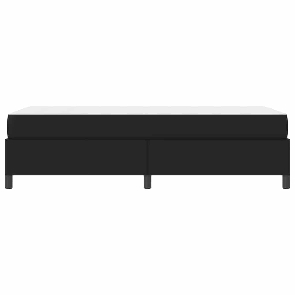 Sengestel med madras Sort 80 x 200 cm Stof