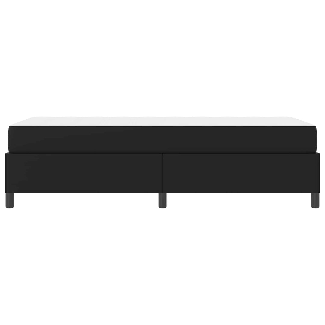 Sengestel med madras Sort 90 x 190 cm Stof