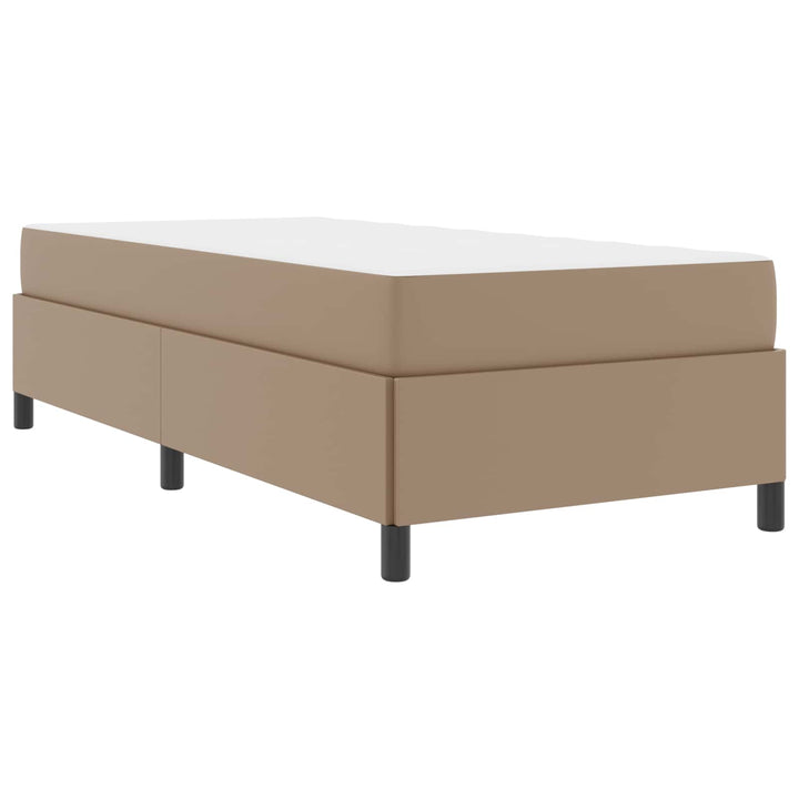 Sengestel med madras Cappuccino 90 x 190 cm Stof