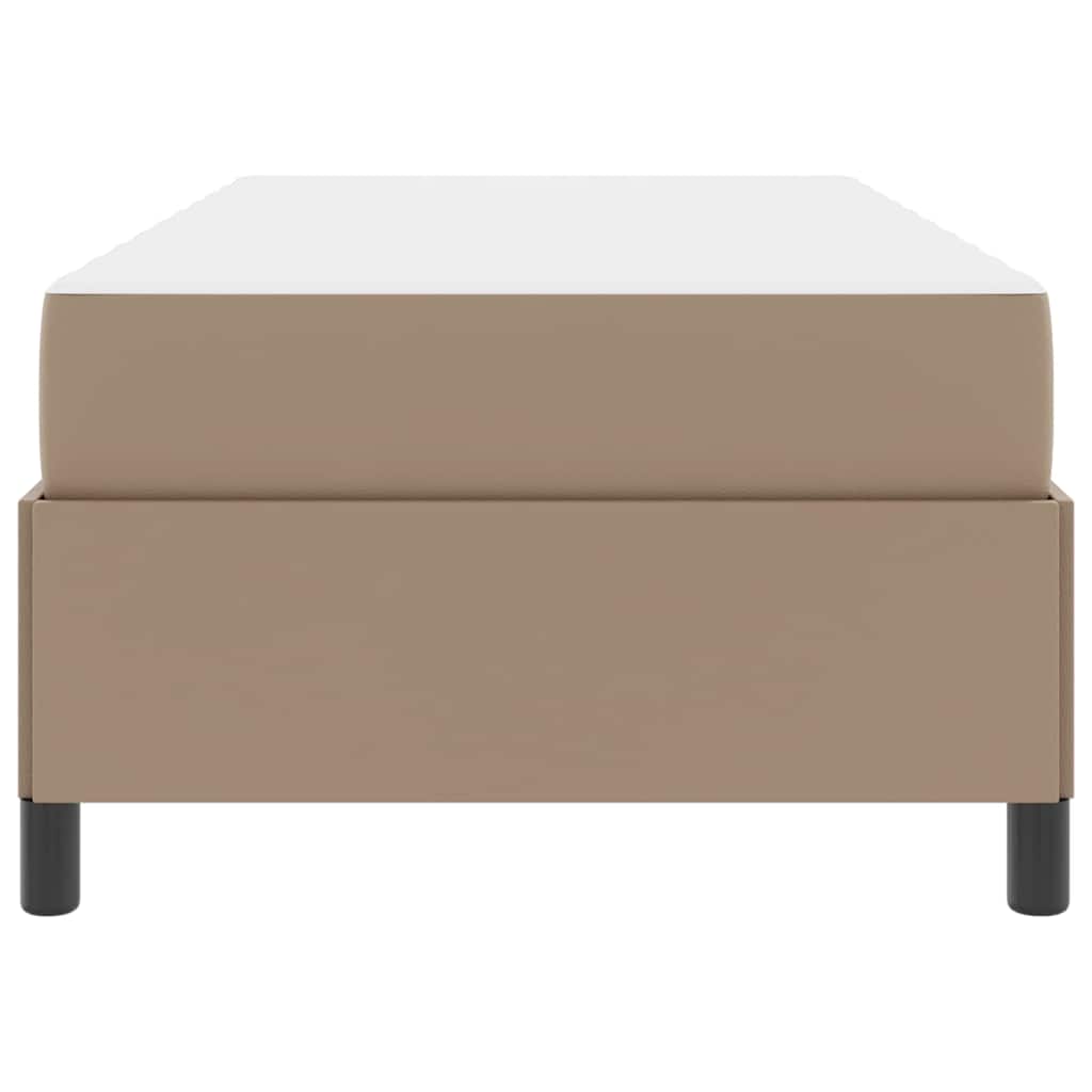 Sengestel med madras Cappuccino 90 x 190 cm Stof