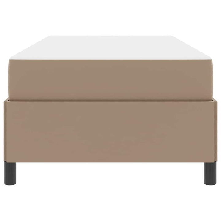 Sengestel med madras Cappuccino 90 x 190 cm Stof