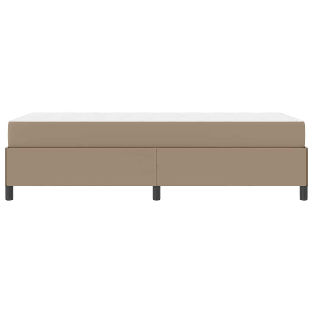 Sengestel med madras Cappuccino 90 x 190 cm Stof