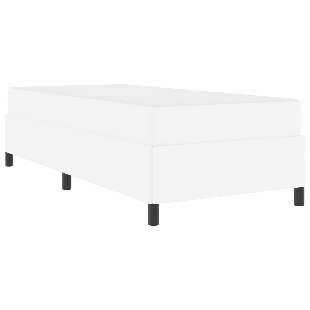 Sengestel med madras Hvid 90 x 200 cm Stof