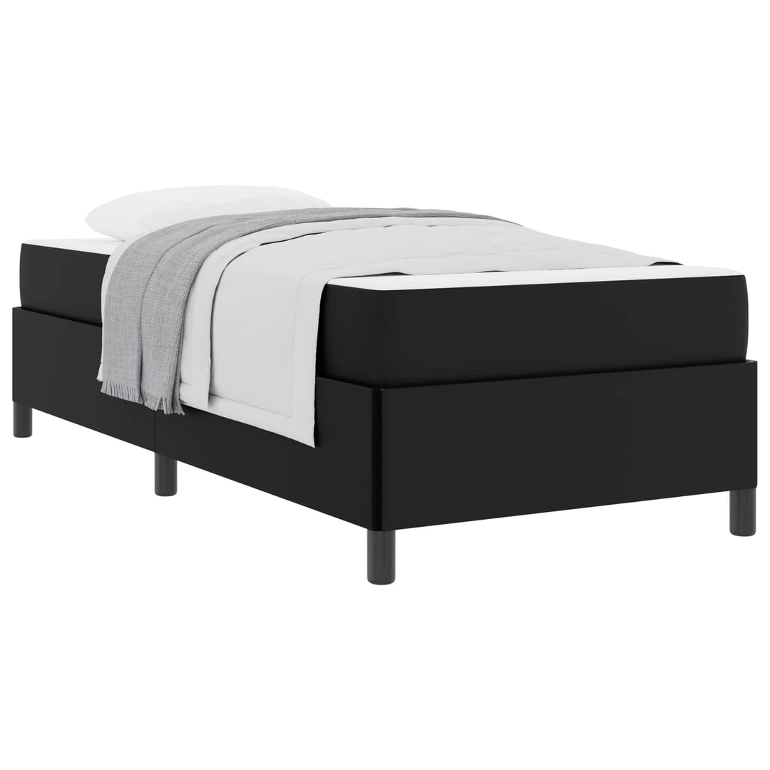 Sengestel med madras Sort 100 x 200 cm Stof