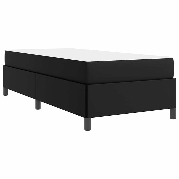Sengestel med madras Sort 100 x 200 cm Stof