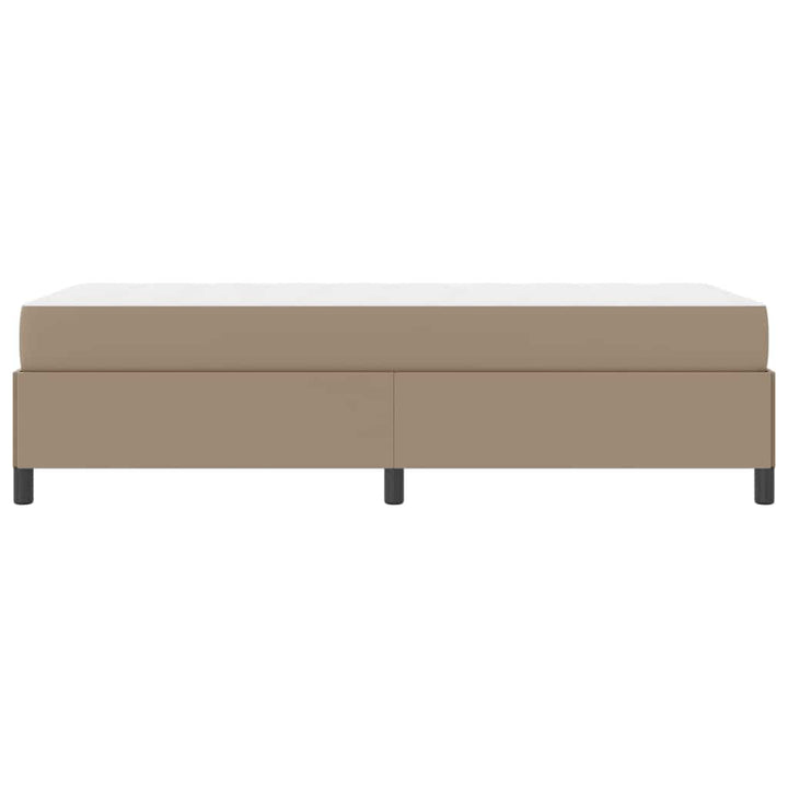 Sengestel med madras Cappuccino 100 x 200 cm Stof