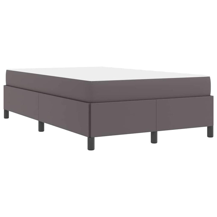 Sengestel med madras Grå 120 x 190 cm Stof