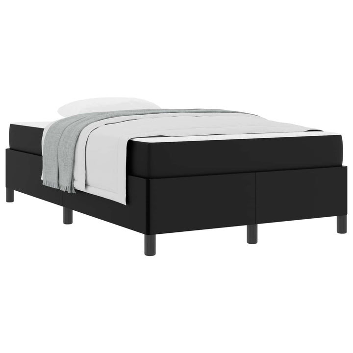 Sengestel med madras Sort 120 x 200 cm Stof