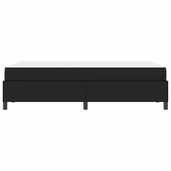Sengestel med madras Sort 120 x 200 cm Stof