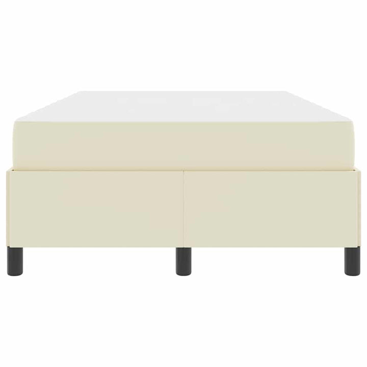 Sengestel med madras Creme 120 x 200 cm Stof
