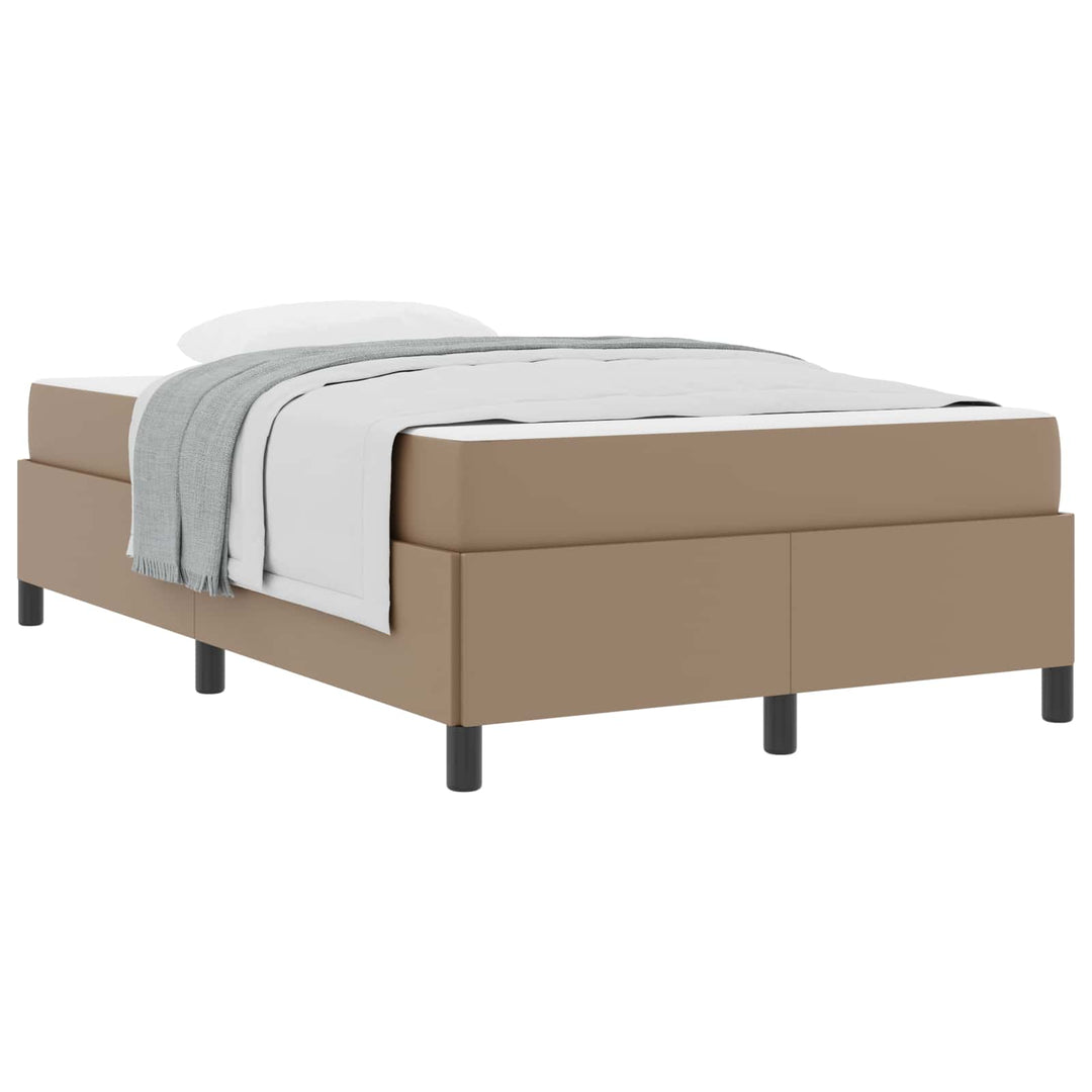 Sengestel med madras Cappuccino 120 x 200 cm Stof