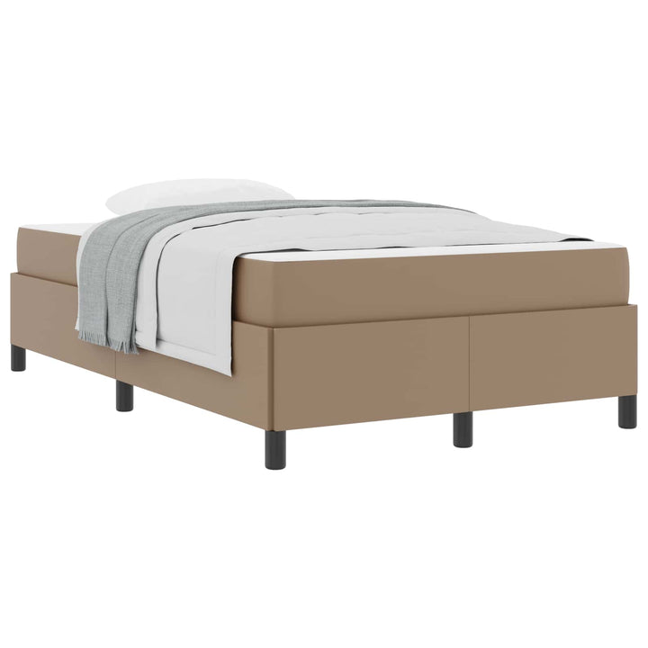 Sengestel med madras Cappuccino 120 x 200 cm Stof