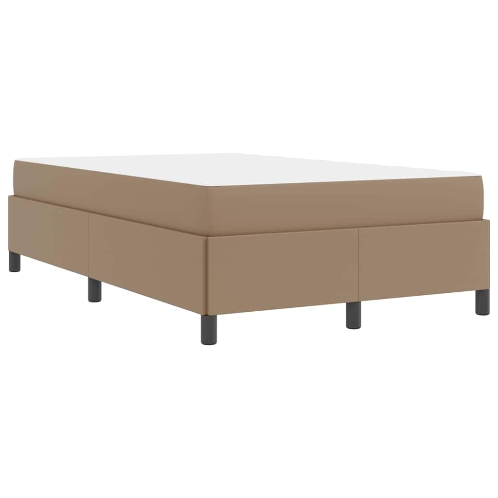Sengestel med madras Cappuccino 120 x 200 cm Stof