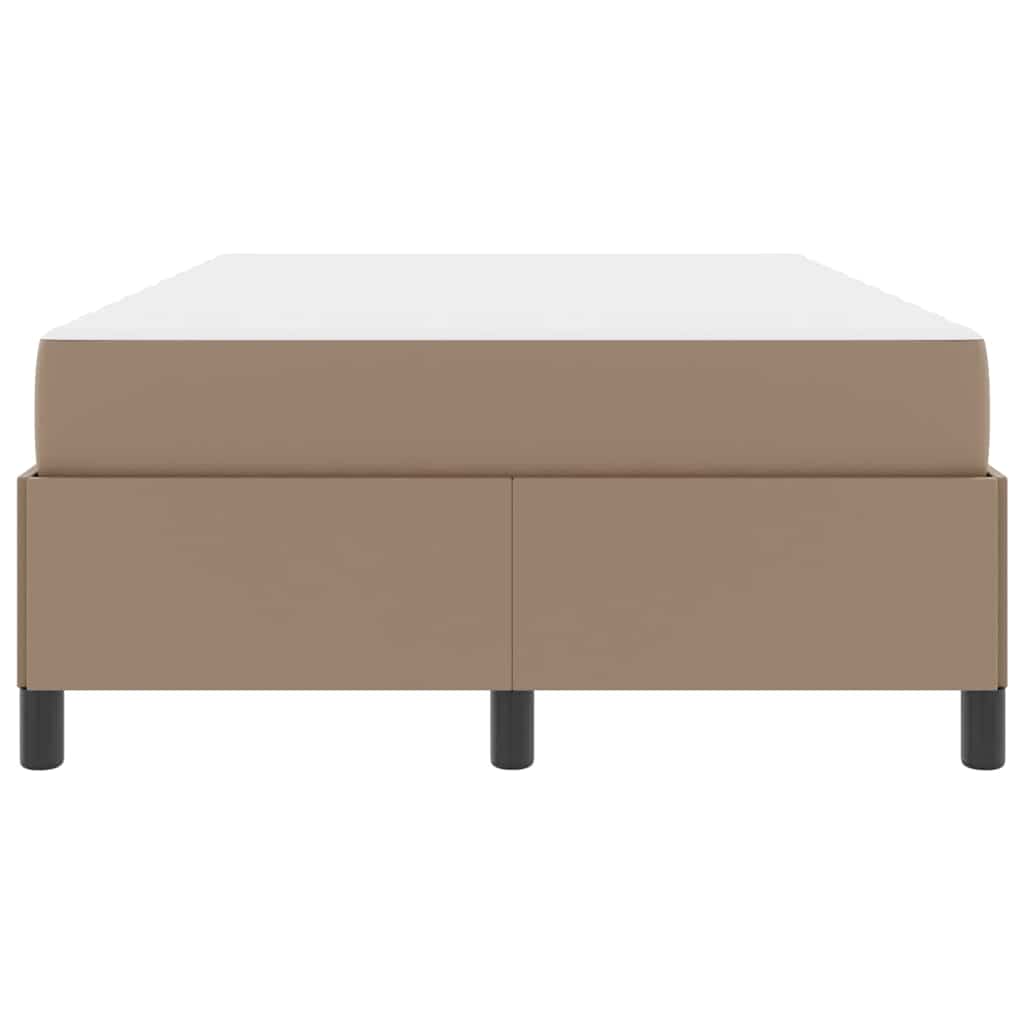 Sengestel med madras Cappuccino 120 x 200 cm Stof