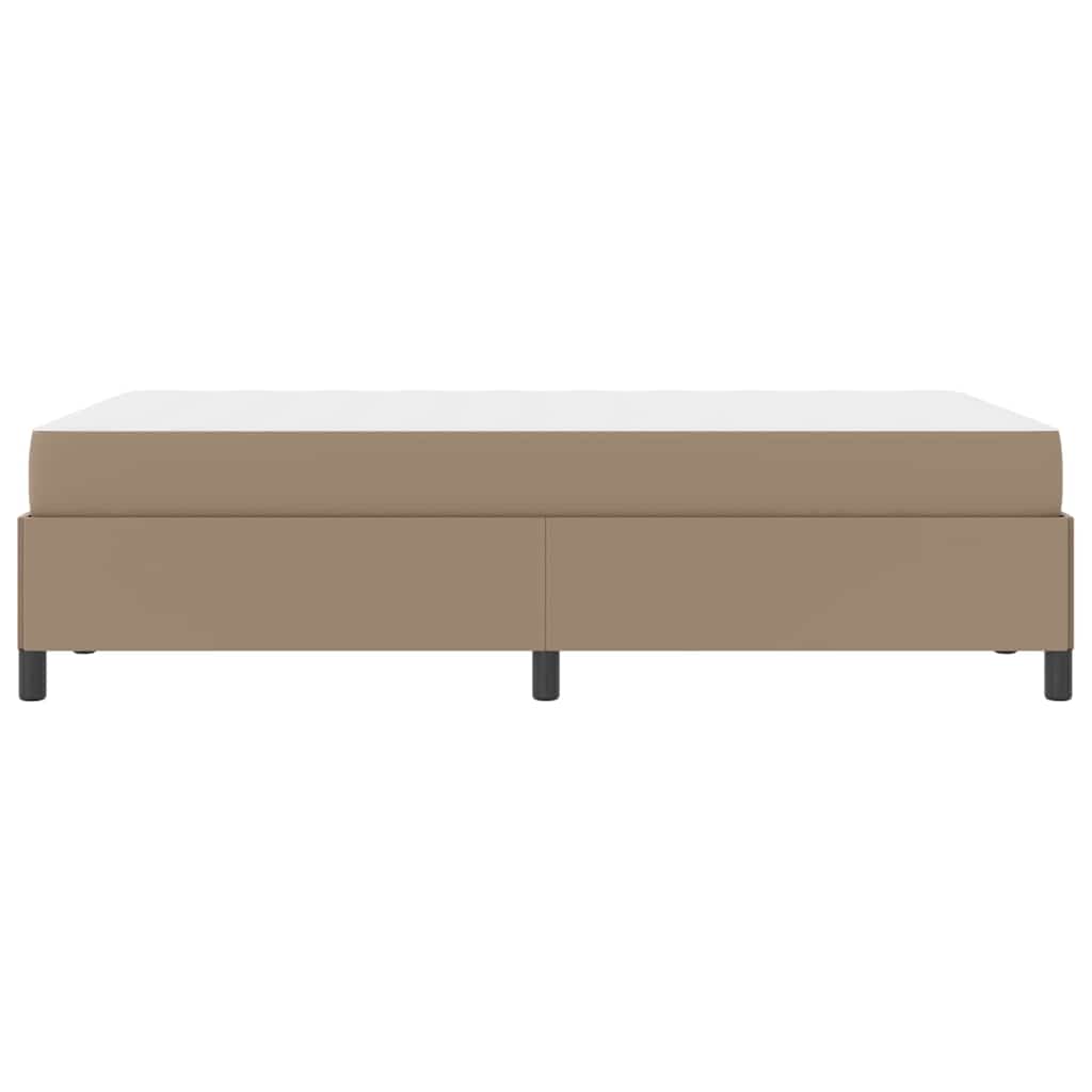 Sengestel med madras Cappuccino 120 x 200 cm Stof