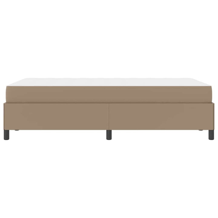 Sengestel med madras Cappuccino 120 x 200 cm Stof