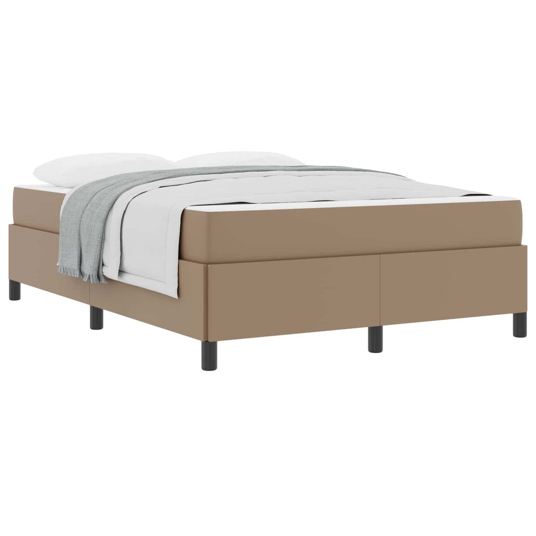 Sengestel med madras Cappuccino 140 x 200 cm Stof