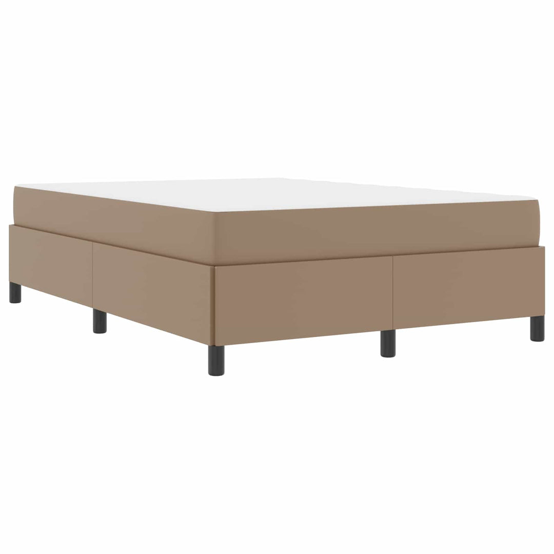 Sengestel med madras Cappuccino 140 x 200 cm Stof