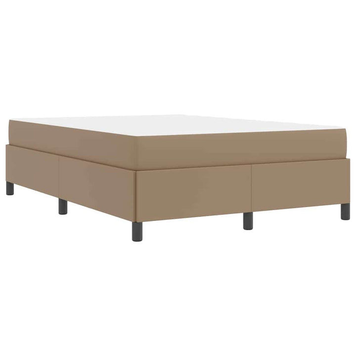 Sengestel med madras Cappuccino 140 x 200 cm Stof