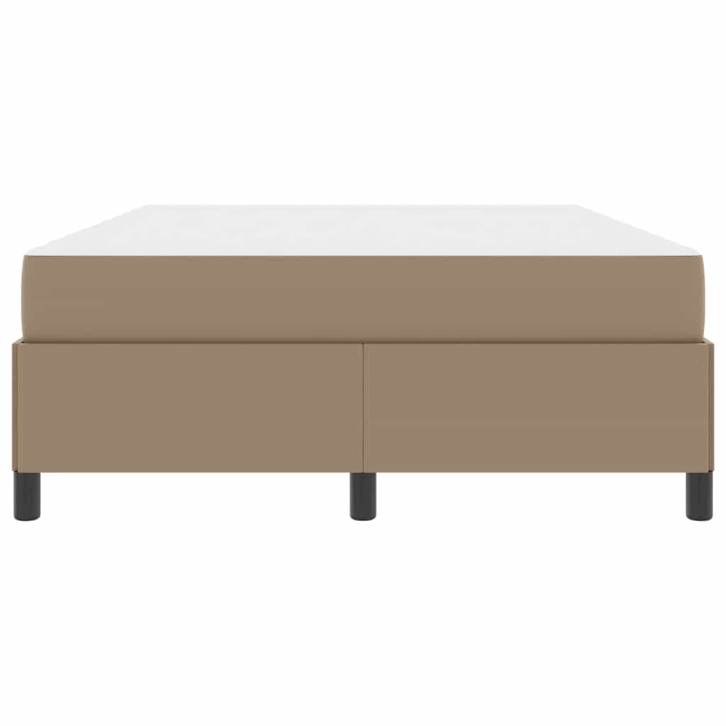 Sengestel med madras Cappuccino 140 x 200 cm Stof