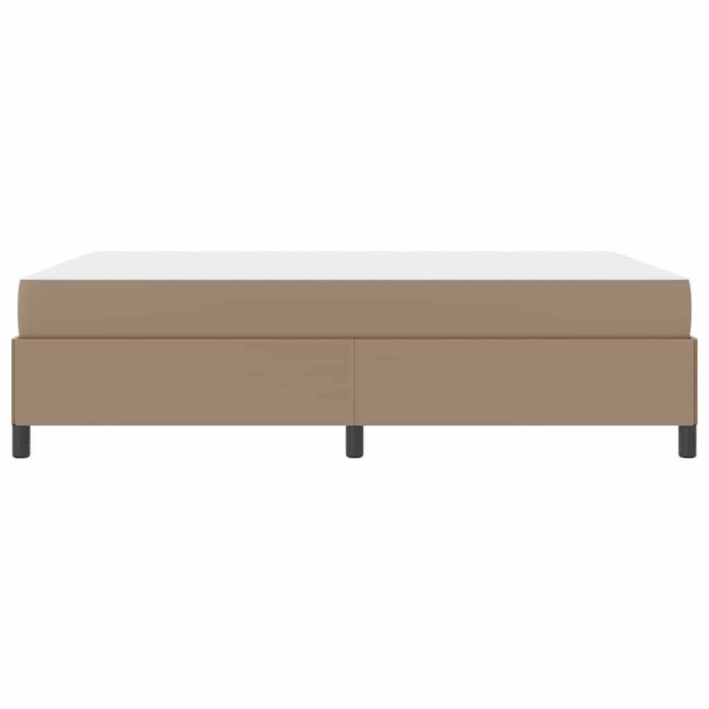Sengestel med madras Cappuccino 140 x 200 cm Stof