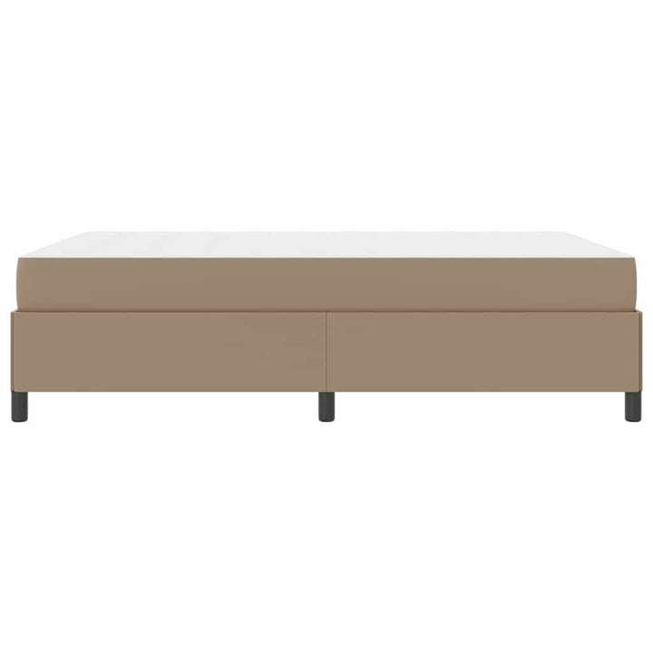 Sengestel med madras Cappuccino 140 x 200 cm Stof