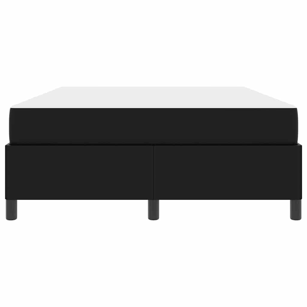 Sengestel med madras Sort 160 x 200 cm Stof
