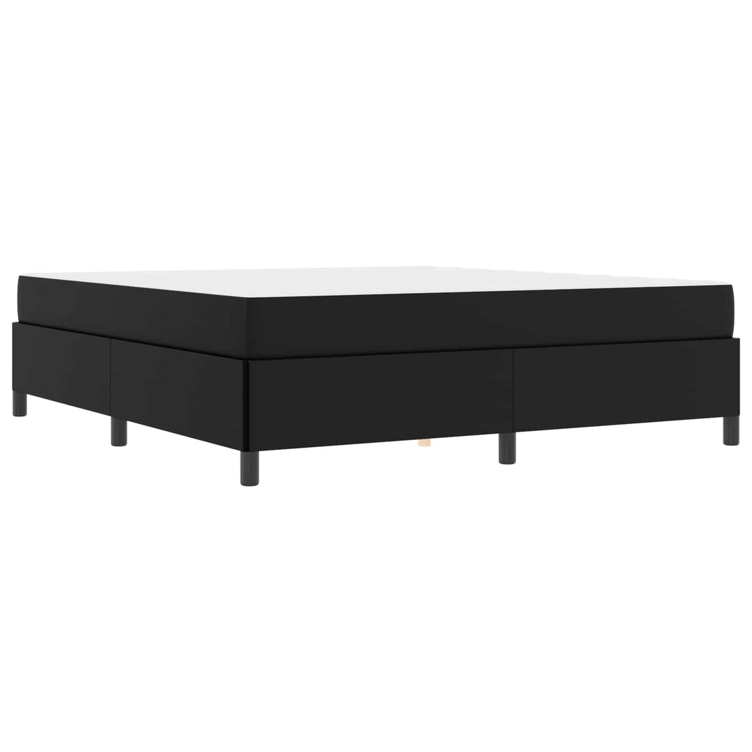 Sengestel med madras Sort 180 x 200 cm Stof