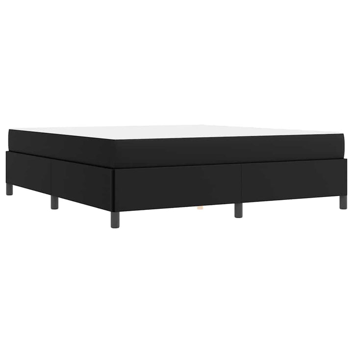 Sengestel med madras Sort 180 x 200 cm Stof