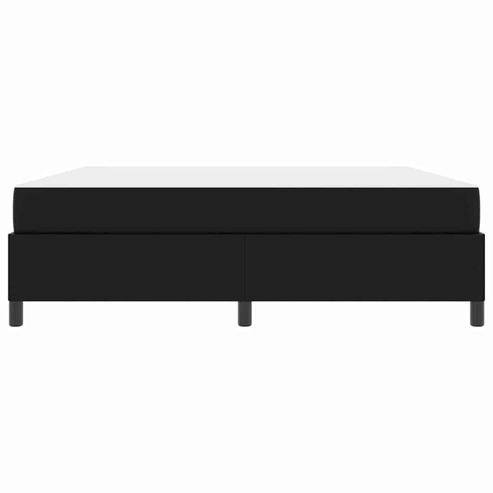 Sengestel med madras Sort 180 x 200 cm Stof