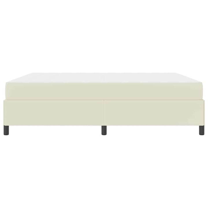 Sengestel med madras Creme 180 x 200 cm Stof