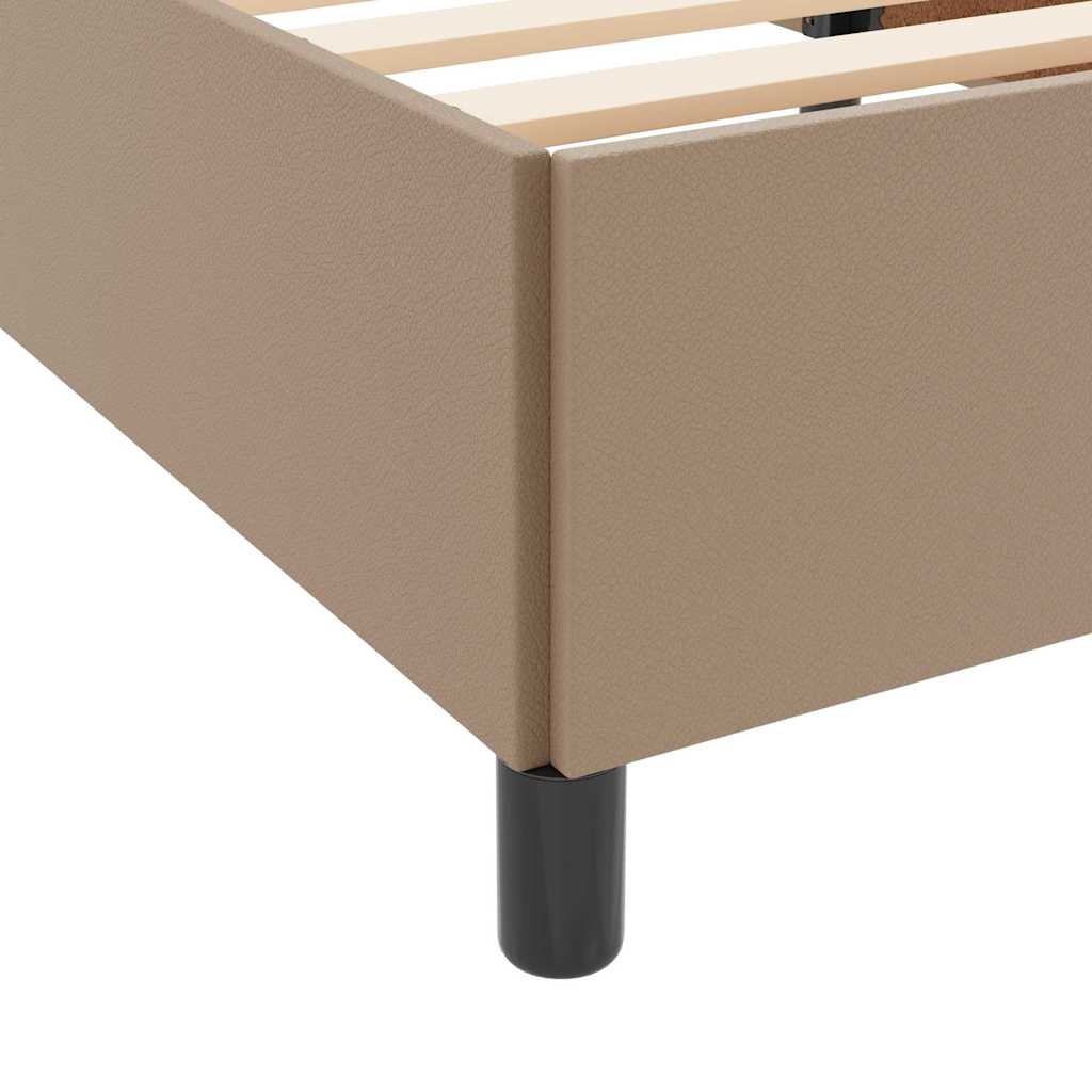 Sengestel med madras Cappuccino 180 x 200 cm Stof