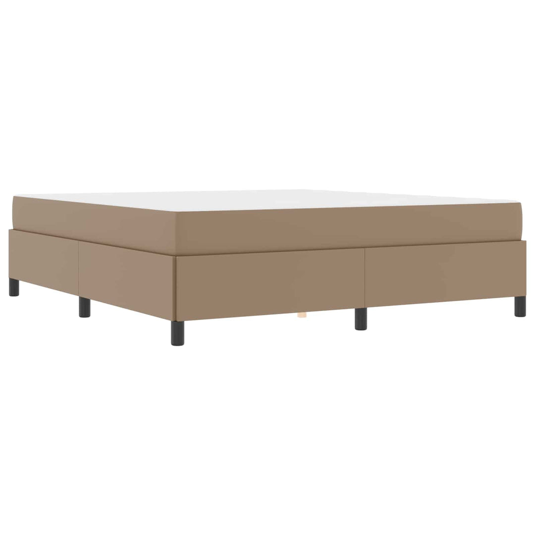 Sengestel med madras Cappuccino 180 x 200 cm Stof