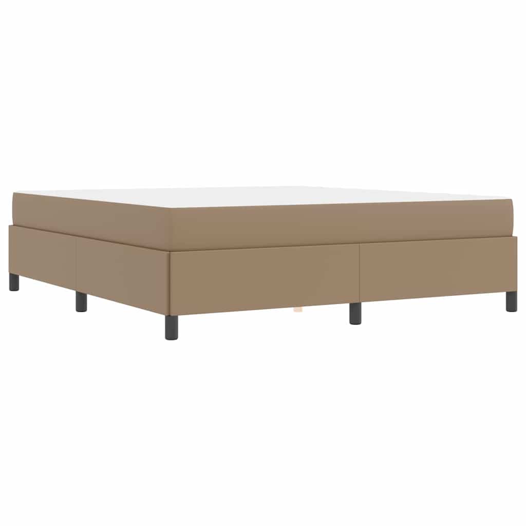 Sengestel med madras Cappuccino 180 x 200 cm Stof