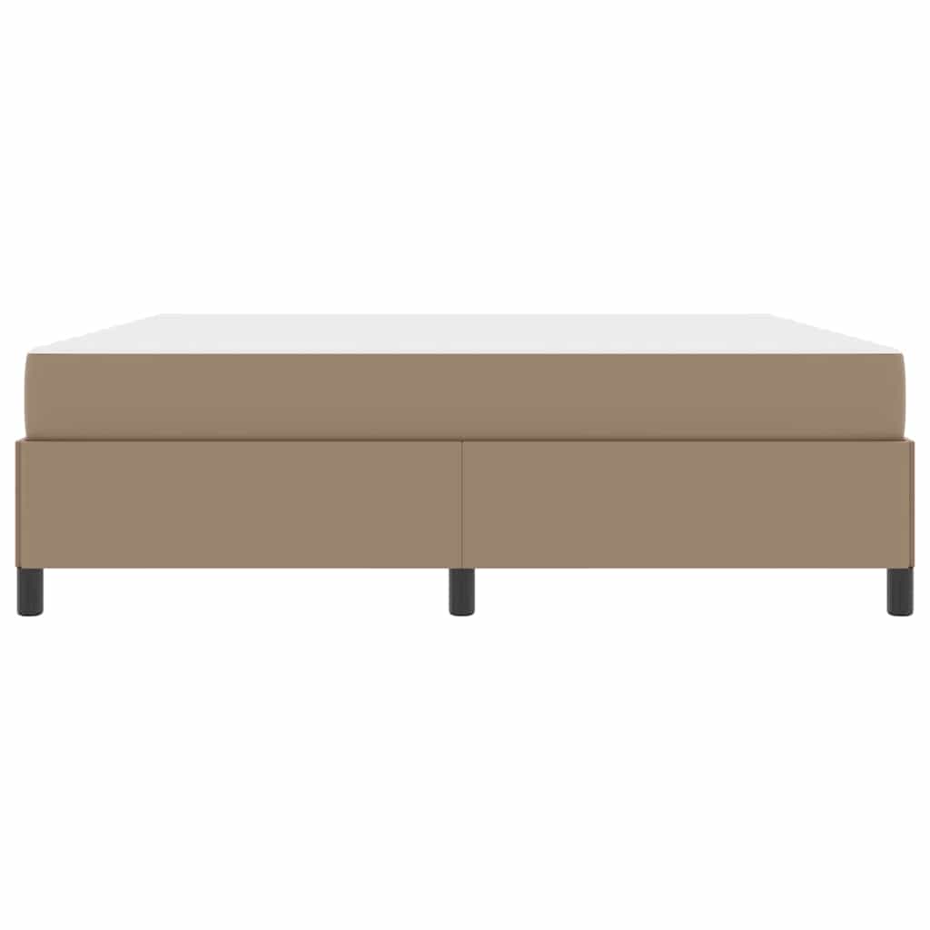 Sengestel med madras Cappuccino 180 x 200 cm Stof
