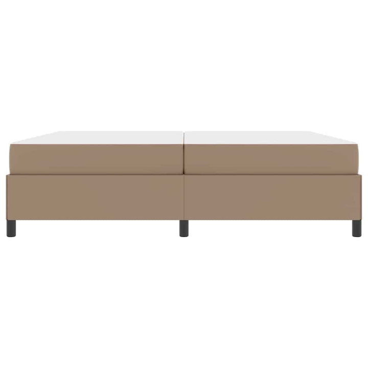 Sengestel med madras Cappuccino 200 x 200 cm Stof