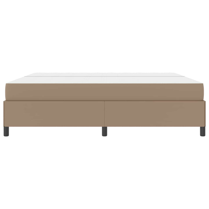 Sengestel med madras Cappuccino 200 x 200 cm Stof