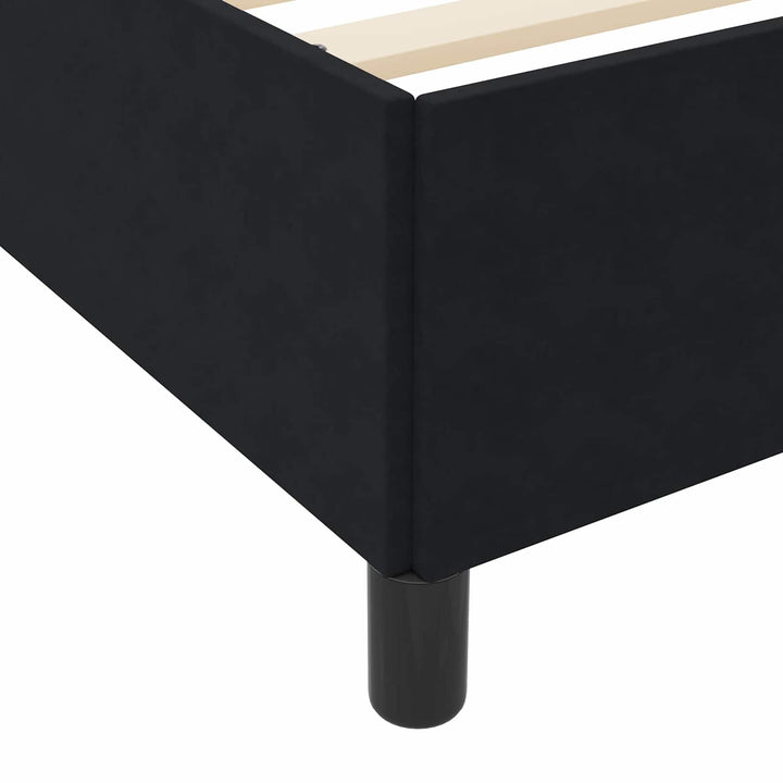 Sengestel med madras Sort 80 x 200 cm Stof