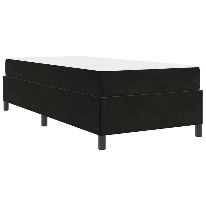 Sengestel med madras Sort 80 x 200 cm Stof