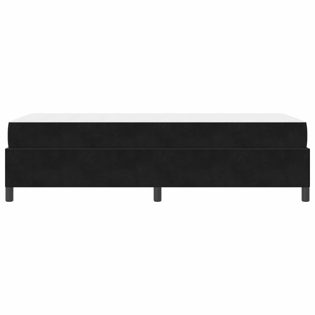 Sengestel med madras Sort 80 x 200 cm Stof
