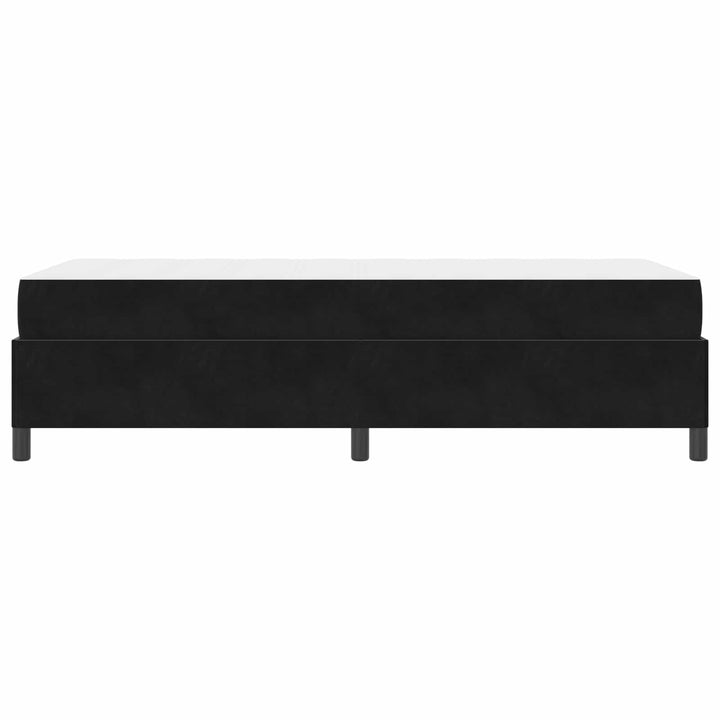 Sengestel med madras Sort 80 x 200 cm Stof