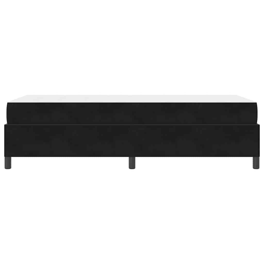 Sengestel med madras Sort 90 x 190 cm Stof