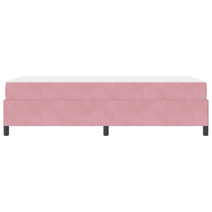 Sengestel med madras Lyserød 90 x 190 cm Stof