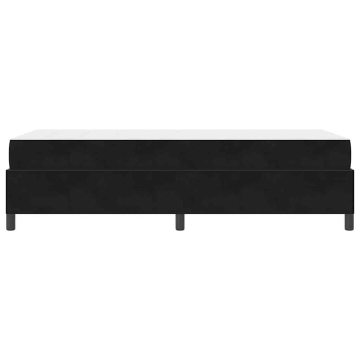 Sengestel med madras Sort 90 x 200 cm Stof