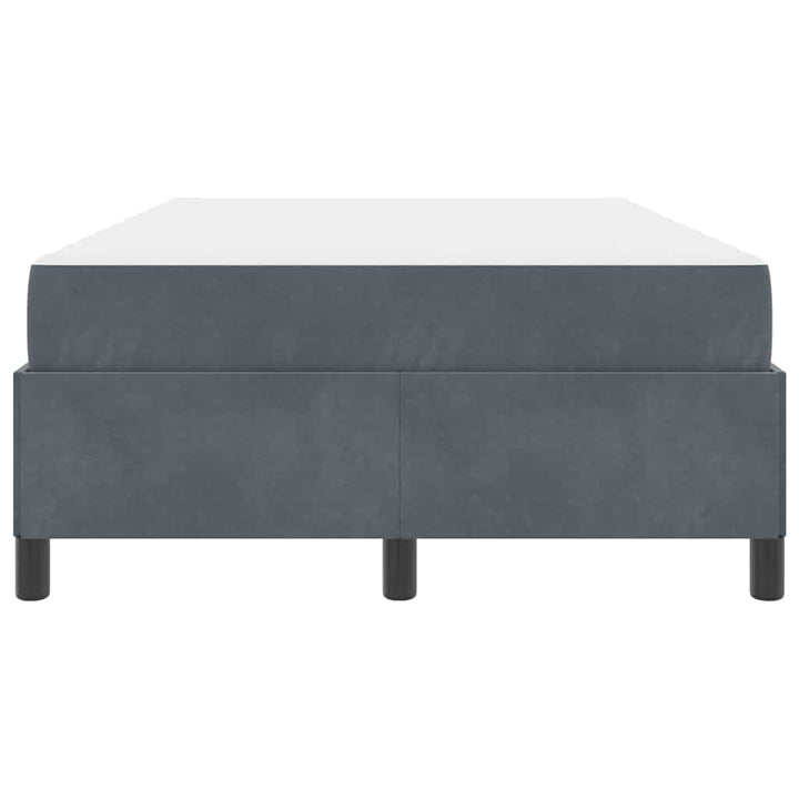 Sengestel med madras Mørkegrå 120 x 190 cm Stof