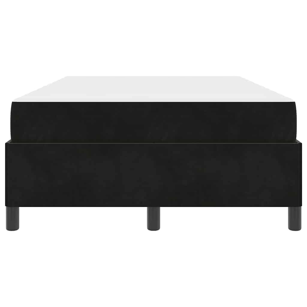 Sengestel med madras Sort 120 x 190 cm Stof
