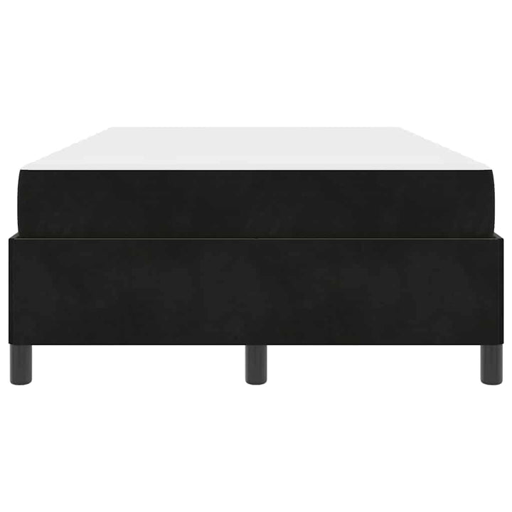 Sengestel med madras Sort 120 x 190 cm Stof