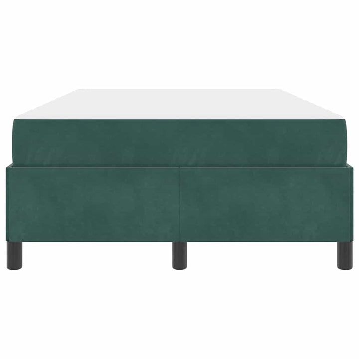 Sengestel med madras Mørkegrøn 120 x 190 cm Stof